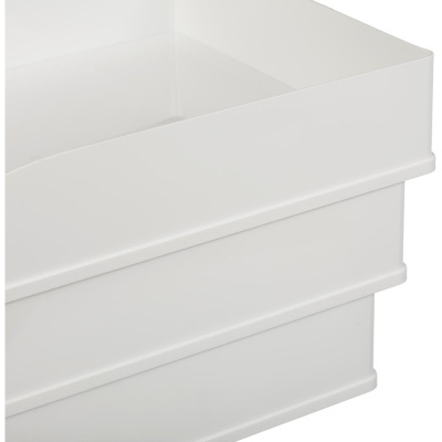 Лоток для бумаг горизонтальный белый Attache Line размер 340х255х63 мм  - фото 4