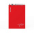 Блокнот А6 с пластиковой обложкой в клетку 80 л на спирали Erich Krause Words, красный - фото 1