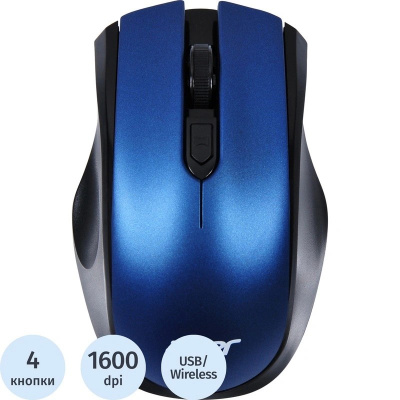 Мышь компьютерная беспроводная Acer OMR031 (ZL.MCEEE.008) черно-синяя - фото 1