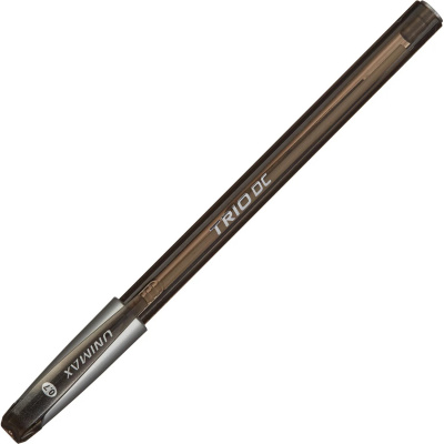 Ручка шариковая Unomax (Unimax) Trio DC tinted 0.5 мм черная - фото 6