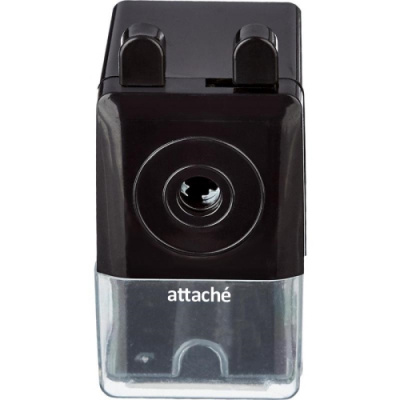 Точилка для карандашей механическая с контейнером Attache Economy чёрная - фото 2