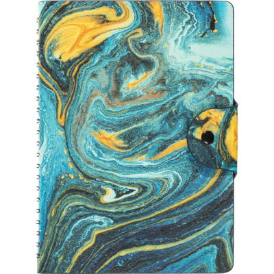 Ежедневник недатированный А5 искусственная кожа 96 л Attache Selection Fluid бирюзовый - фото 24