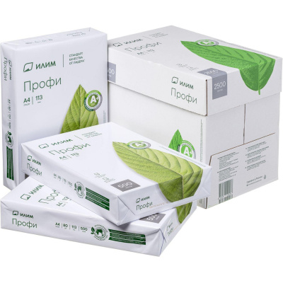 Бумага для офисной техники А4 Илим Профи (80 г/м², марка А+, 500 листов) - фото 4