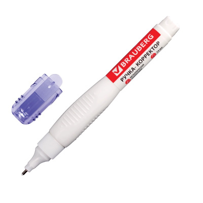 Корректирующая ручка 14 мл Brauberg на быстросохнущей основе - фото 1