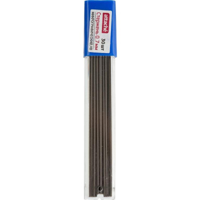 Грифели для механических карандашей 0.7 мм HB в футляре Attache (уп. 30 шт) - фото 1