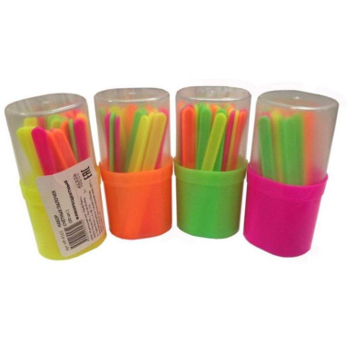 Счетные палочки 30 штук флуоресцентные в пенале Проф-пресс - фото 1