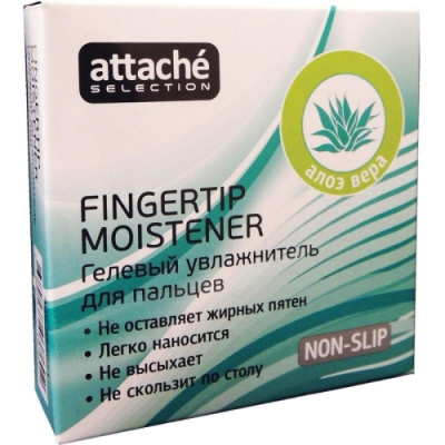 Подушка для смачивания пальцев гелевая Attache Selection Алоэ вера - фото 2