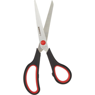 Ножницы 210 мм с прорезиненными анатомическими ручками Kores Softgrip (цв. в ассортименте) - фото 3