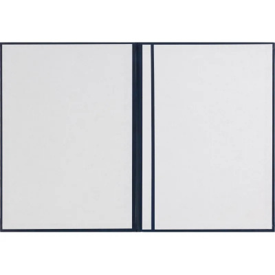 Папка адресная С Юбилеем А4 с виньеткой бумвинил синяя  - фото 4