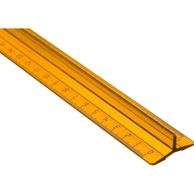 Линейка 30 см пластиковая с держателем Attache в ассортименте - фото 5