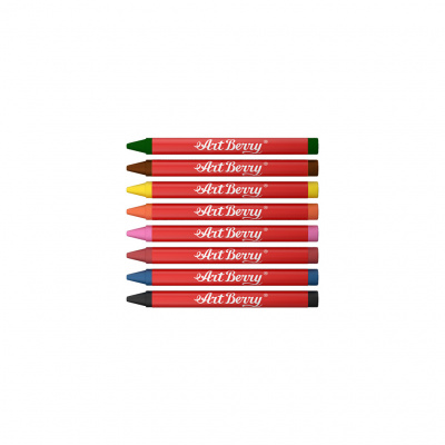 Мелки восковые 8 цветов ArtBerry - фото 4