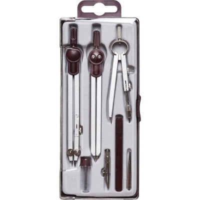 Готовальня Attache 140 мм 7 предметов S03007H пласт пенал - фото 1