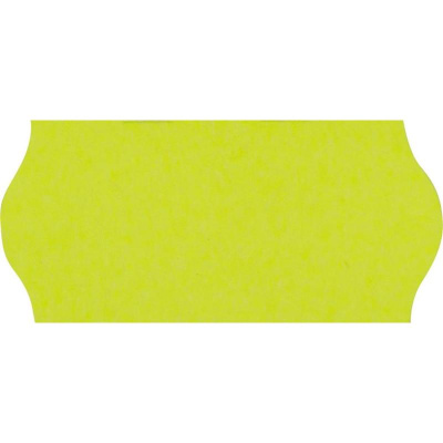 Этикет-лента 26х12 мм желтая волна (1 рулон 700 шт) - фото 1