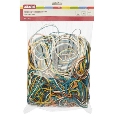 Резинка универсальная 60 мм цветная 500 г, цена, описание, фото 2 Резинка универсальная 60 мм цветная 500 г - фото 2