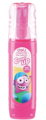 Корректирующая ручка 12 мл Deli Cover UP EH10200 на быстросохнущей основе цв. корпуса в ассортименте - фото 4