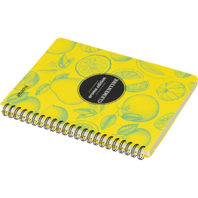 Бизнес-тетрадь А5 в клетку 100 л на спирали Attache Selection ароматизированная КЛЕМЕНТИН желтая - фото 6