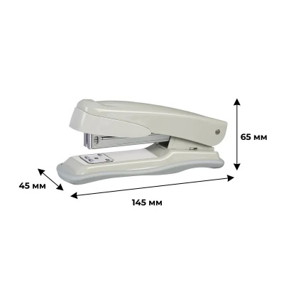 Степлер канцелярский до 20 листов Milan серый - фото 3