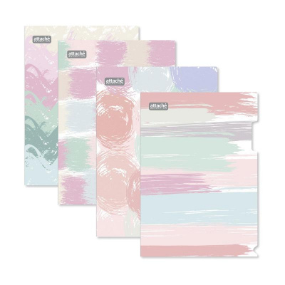 Папка уголок А4 200 мкм Attache Selection Pastel в ассортименте - фото 1