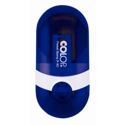 Оснастка для печати круглая карманная 40 мм Color Pocket Stamp R40 синяя - фото 1