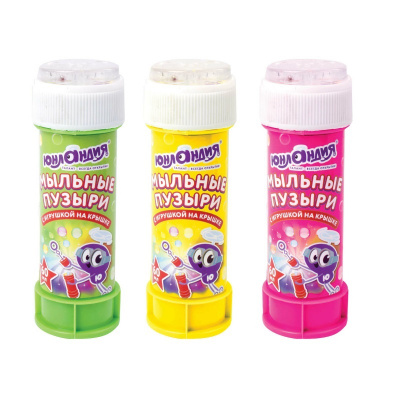 Мыльные пузыри 60 мл с игрушкой на крышке Юнландия - фото 1