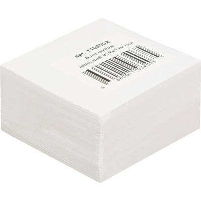 Блок для записей 90х90х50 мм белый - фото 1