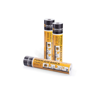 Ролик для факсов 210 мм Brauberg  (d=45 мм, длина 28 м) - фото 1