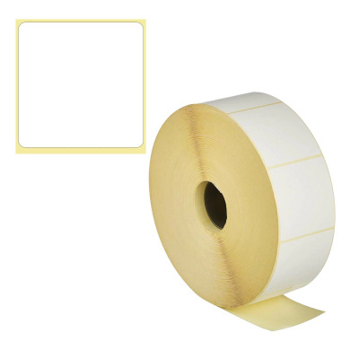 Термоэтикетки 58х60 мм белые ТермоЭко (1 рулон 3000 шт) - фото 1