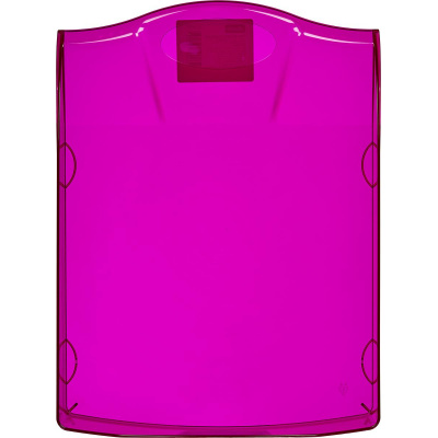 Лоток для бумаг горизонтальный тонированный розовый Attache Яркий офис размер 340х250х60 мм - фото 3