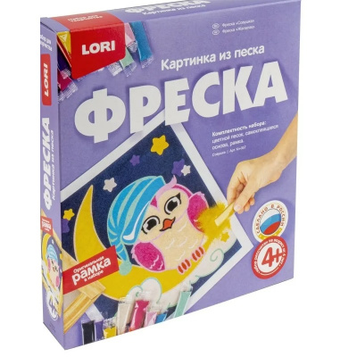 Фреска картина из песка Lori Совушка - фото 1