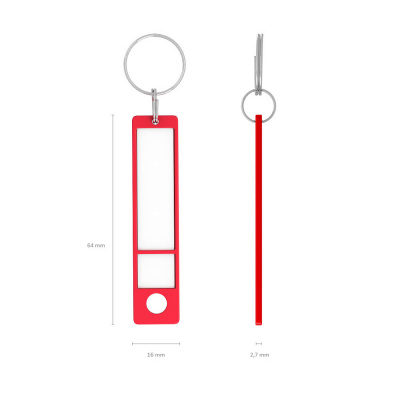 Бирки для ключей пластиковые Erich Krause 6 цветов, длина 63 мм (уп. 12 шт) - фото 4