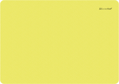 Доска для лепки 210х297 мм Silwerhof NEON пластик желтый (формат А4) - фото 1