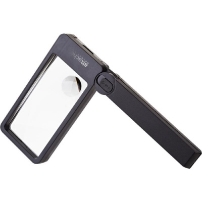 Лупа с подсветкой 96х50 мм кратность увеличения 2/4 Attache Selection - фото 2