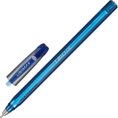 Ручка шариковая Unomax (Unimax) Trio DC tinted 0.5 мм синяя - фото 1
