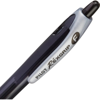Ручка шариковая автоматическая Pilot BPRG-10R-F Rex Grip 0.22 мм черная - фото 3