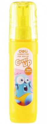 Корректирующая ручка 12 мл Deli Cover UP EH10200 на быстросохнущей основе цв. корпуса в ассортименте - фото 1