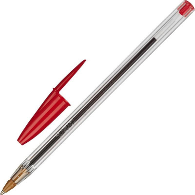 Ручка шариковая BIC Cristal 0.32 мм красная - фото 1
