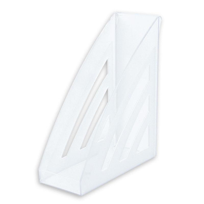 Вертикальный накопитель для бумаг 90 мм пластиковый прозрачный Attache City - фото 1