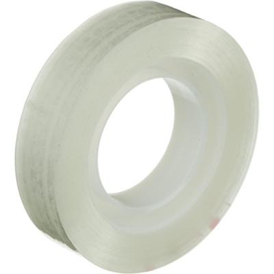 Клейкая лента канцелярская 12 мм х 33 м прозрачная Луч - фото 1
