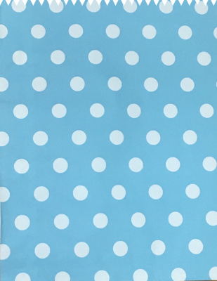 Пакет подарочный 33х25 см бумажный Горох в ассортименте - фото 1