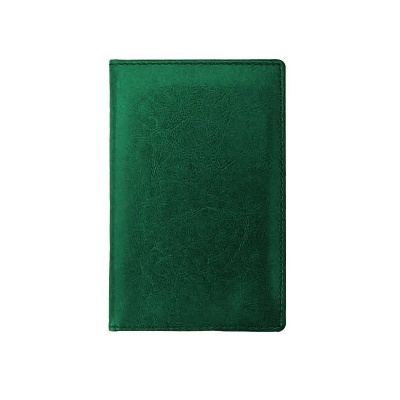Визитница настольная на 96 визиток искусственная кожа Informat Корсика зеленая - фото 1