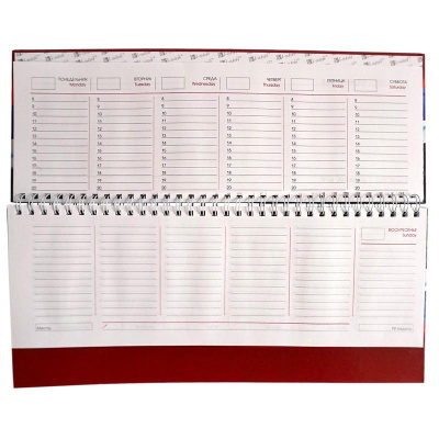 Планинг недатированный 300x140 мм 7БЦ 56 л Listoff Государственная символика - фото 4