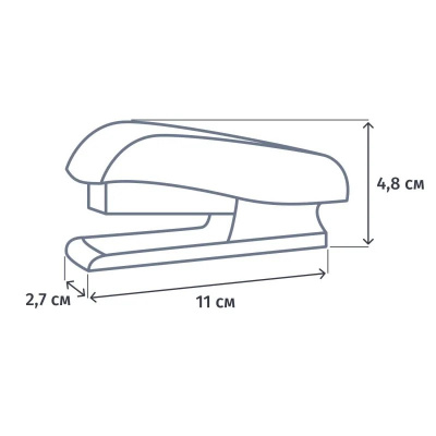 Степлер канцелярский до 12 листов Attache 8209 черный, цена, описание, фото 4 Степлер канцелярский до 12 листов Attache 8209 черный - фото 4