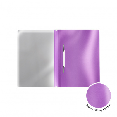 Скоросшиватель пластиковый A5+ до 130 листов ErichKrause Glossy Candy в ассортименте - фото 5