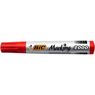 Маркер перманентный красный BIC Marking 2000 (толщина линии 1.7 мм) - фото 2