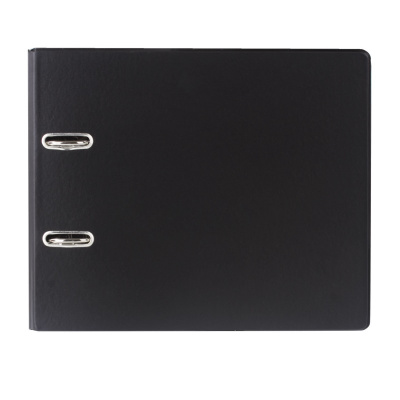 Папка-регистратор горизонтальная А5 70 мм Brauberg Small-size черная - фото 4