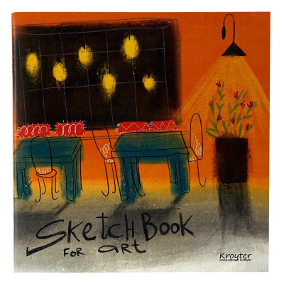 Скетчбук А5 из крафт бумаги 40 листов на скрепке Kroyter - фото 1