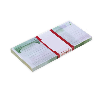 Блок для записей на склейке 160х80х10 мм Филькина грамота 100 евро - фото 1