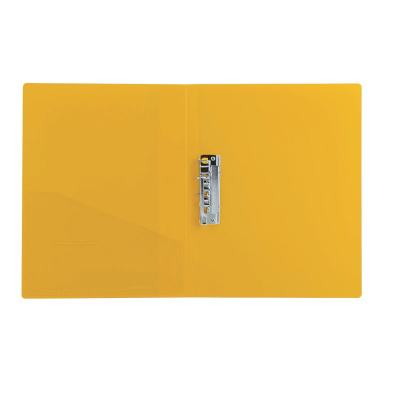 Папка с зажимом А4 21 мм до 100 листов Brauberg Contract желтая - фото 3