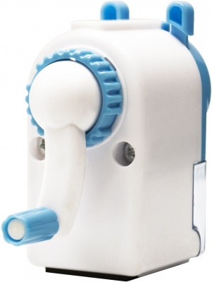 Точилка для карандашей механическая с контейнером Silwerhof Cookies Монстрики голубая - фото 3