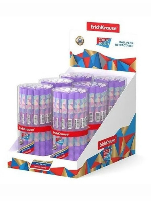 Ручка шариковая автоматическая Erich Krause ColorTouch Matic Magic Rhombs 0.35 мм синяя - фото 2
